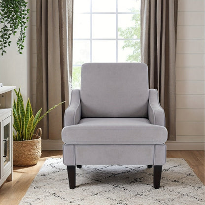 Accent Chair with Solid Wood Construction for Comfortable Everyday Seating in Living Room detail image - detail view 15
