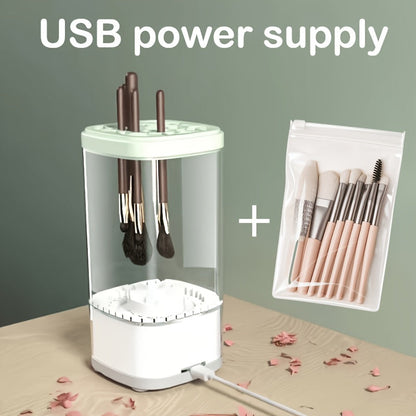 Electric Makeup Brush Cleaner 7000RPM Handheld Automatic USB & Battery Powered - Cosmetic, for Makeup, Travel and Everyday Vanity Use