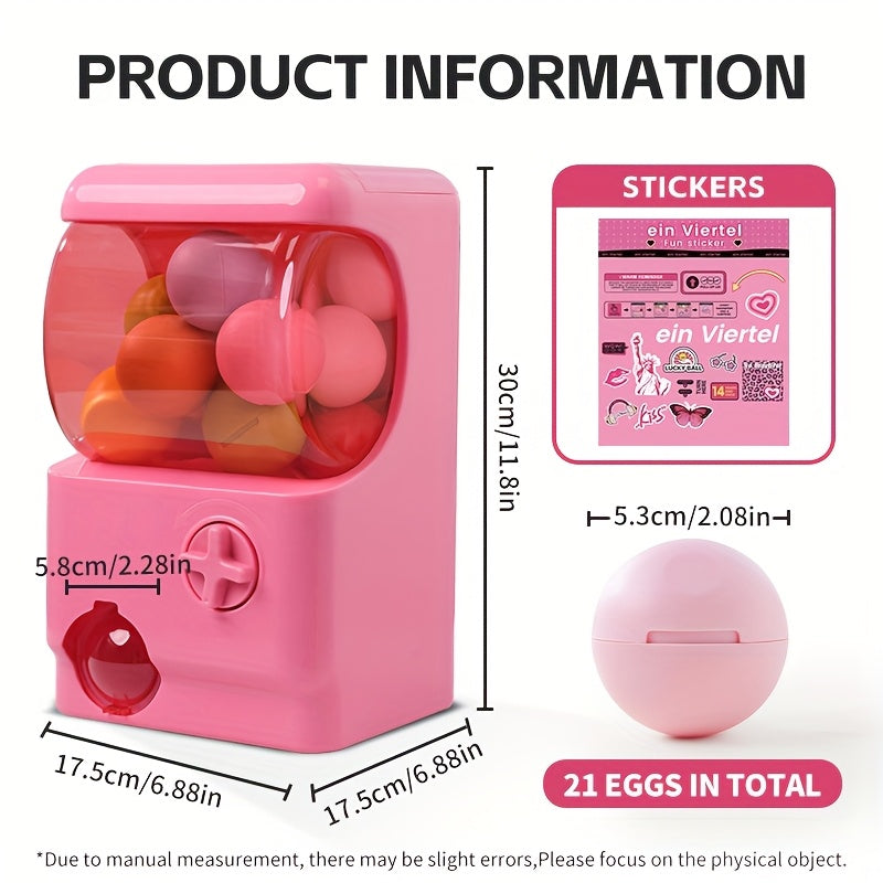 Gachapon Machine for Home – Mini Capsule Toy Vending Machine Novelty Gift for Kids Adults Couples Anniversary Birthday Party Christmas