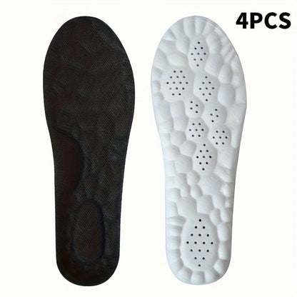Two-Pair Cushion Shoe Insoles in Black or Gray with 12 EU35-46 Color-and-Size Options Pictured