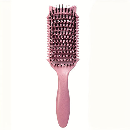 Detangling Brush for Curly Wavy Coily Hair 1 or 2 Pcs — Flexible Bristles Reduce Breakage & Frizz, Gentle Scalp Massage, Wet & Dry Use for 2B-4C Natural Hair Types