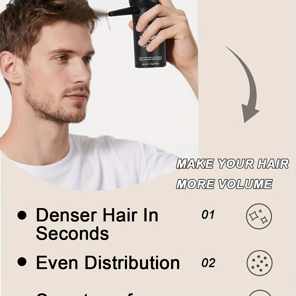 15-Gram Hair Fiber Kit with Directional Spray Applicator in Four Black and Brown Shade Options