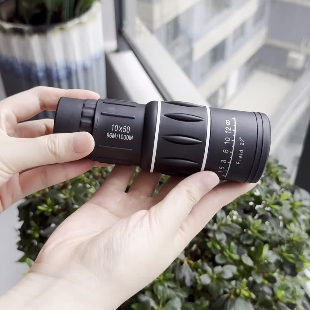 Monocular Telescope 10x50 High Power HD Compact Scope with Manual Focus for Adults Bird Watching Hiking Hunting Travel Outdoor Sightseeing Gift