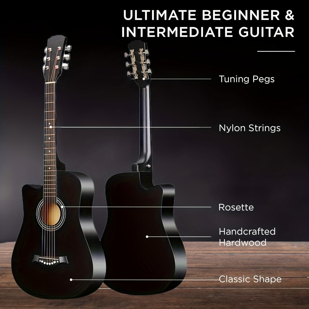 Acoustic Guitar, 38 Inch, Inch, Matte, Beginners for Lessons and Practice detail image - detail view 12