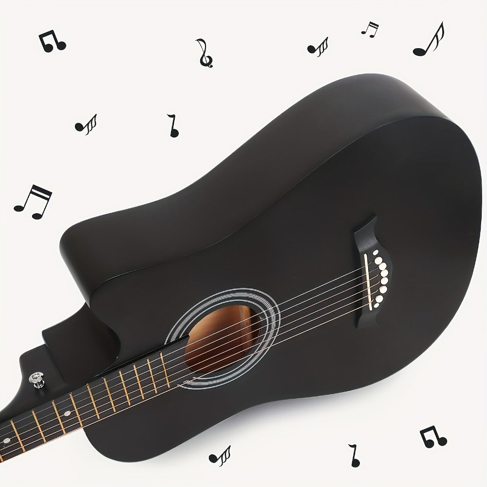 Acoustic Guitar, 38 Inch, Inch, Matte, Beginners for Lessons and Practice detail image - detail view 14