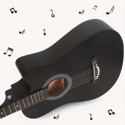 Acoustic Guitar, 38 Inch, Inch, Matte, Beginners for Lessons and Practice detail image - detail view 14