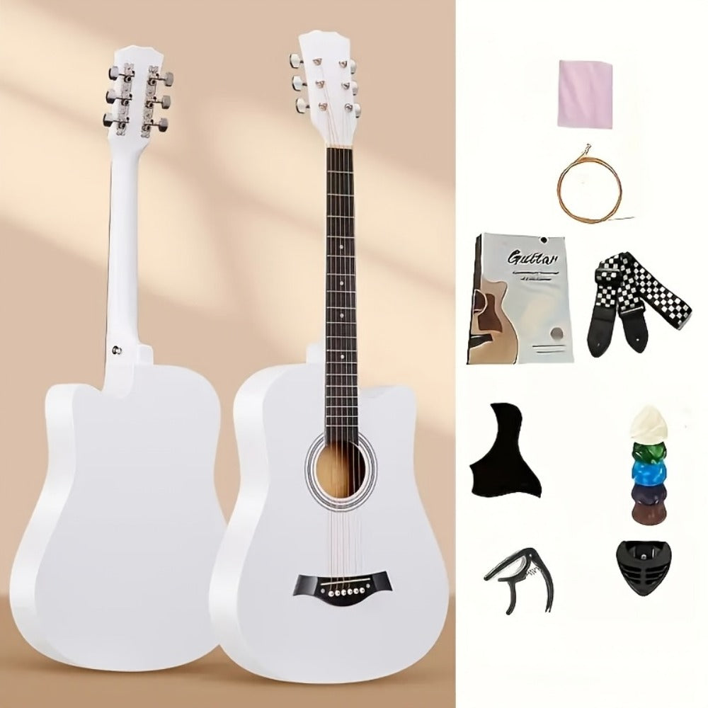 Acoustic Guitar, 38 Inch, Inch, Matte, Beginners for Lessons and Practice detail image - detail view 3