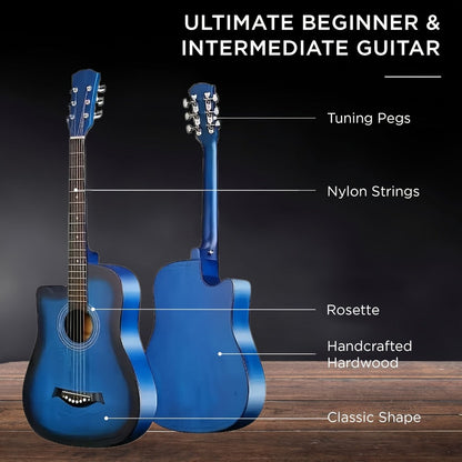 Acoustic Guitar, 38 Inch, Inch, Matte, Beginners for Lessons and Practice detail image - detail view 4