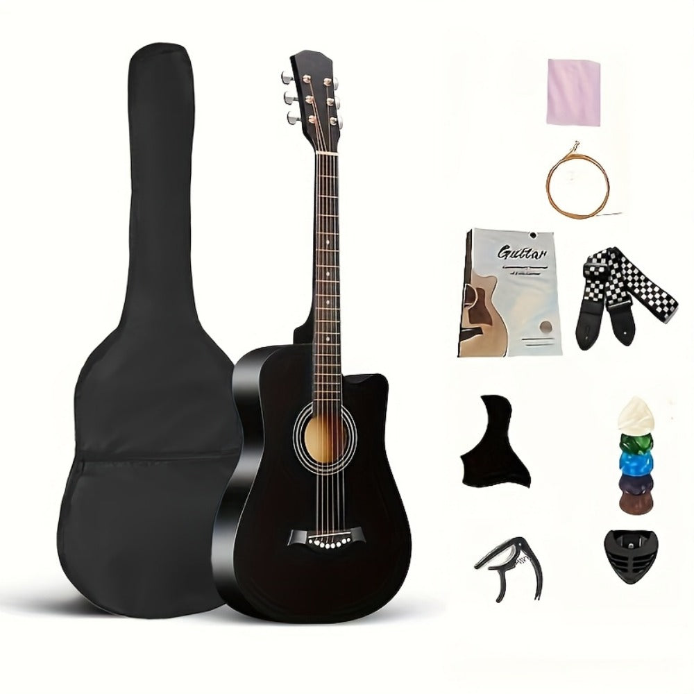 Acoustic Guitar, 38 Inch, Inch, Matte, Beginners for Lessons and Practice detail image - detail view 5