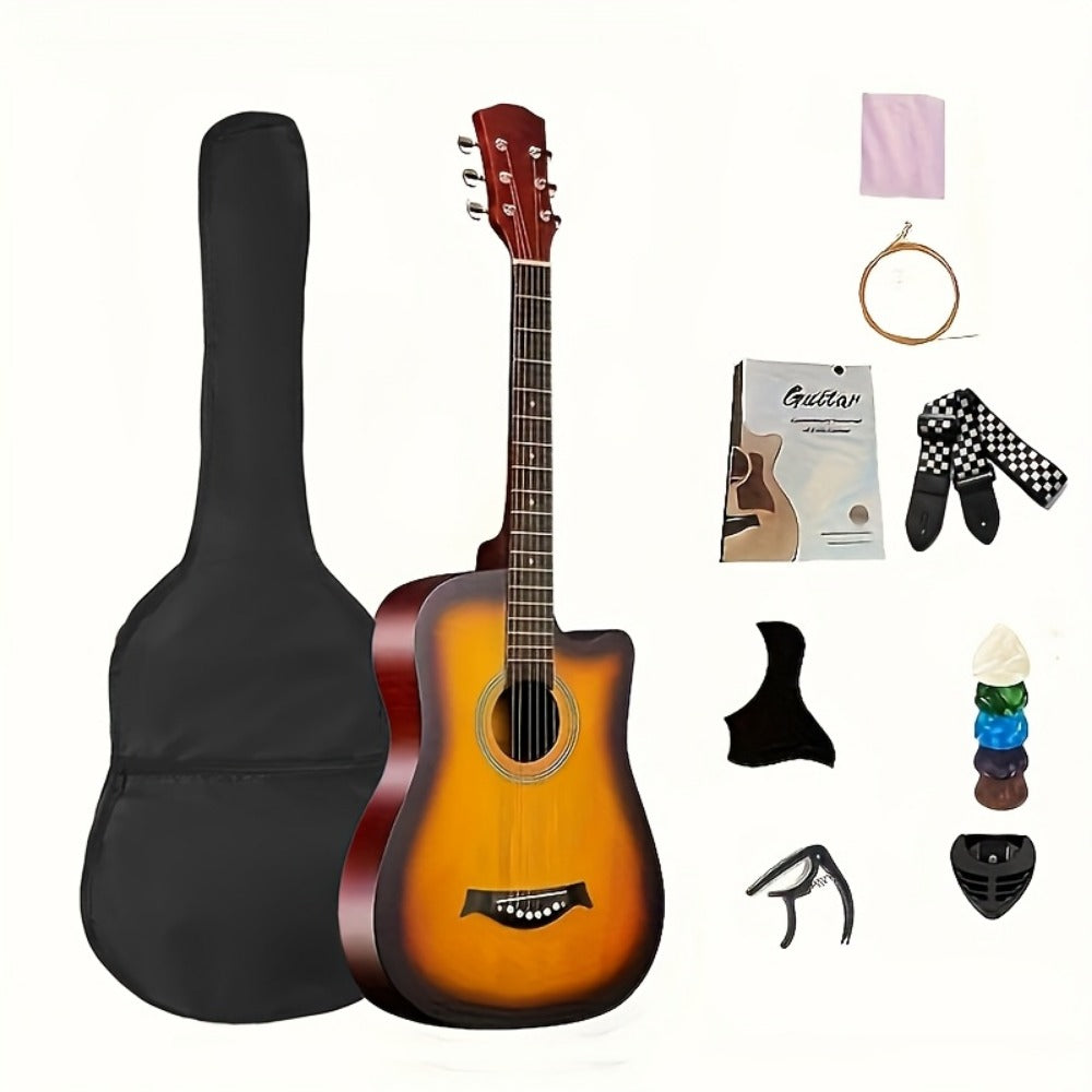 Acoustic Guitar, 38 Inch, Inch, Matte, Beginners for Lessons and Practice detail image - detail view 7