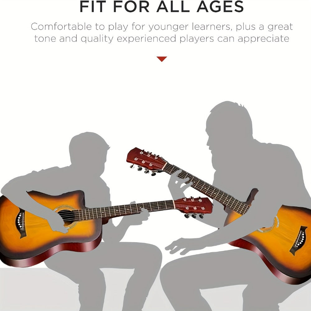 Acoustic Guitar, 38 Inch, Inch, Matte, Beginners for Lessons and Practice detail image - detail view 8