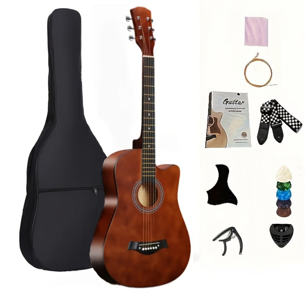 Acoustic Guitar, 38 Inch, Inch, Matte, Beginners for Lessons and Practice detail image - detail view 9
