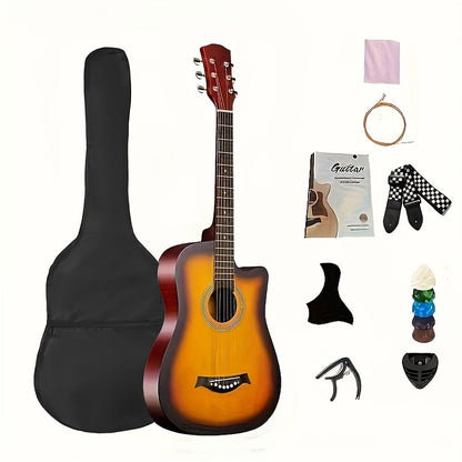 Acoustic Guitar shown in the Orange option