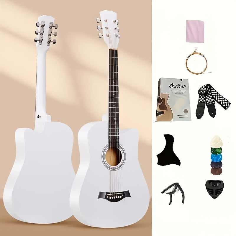 Acoustic Guitar shown in the 【white】 option