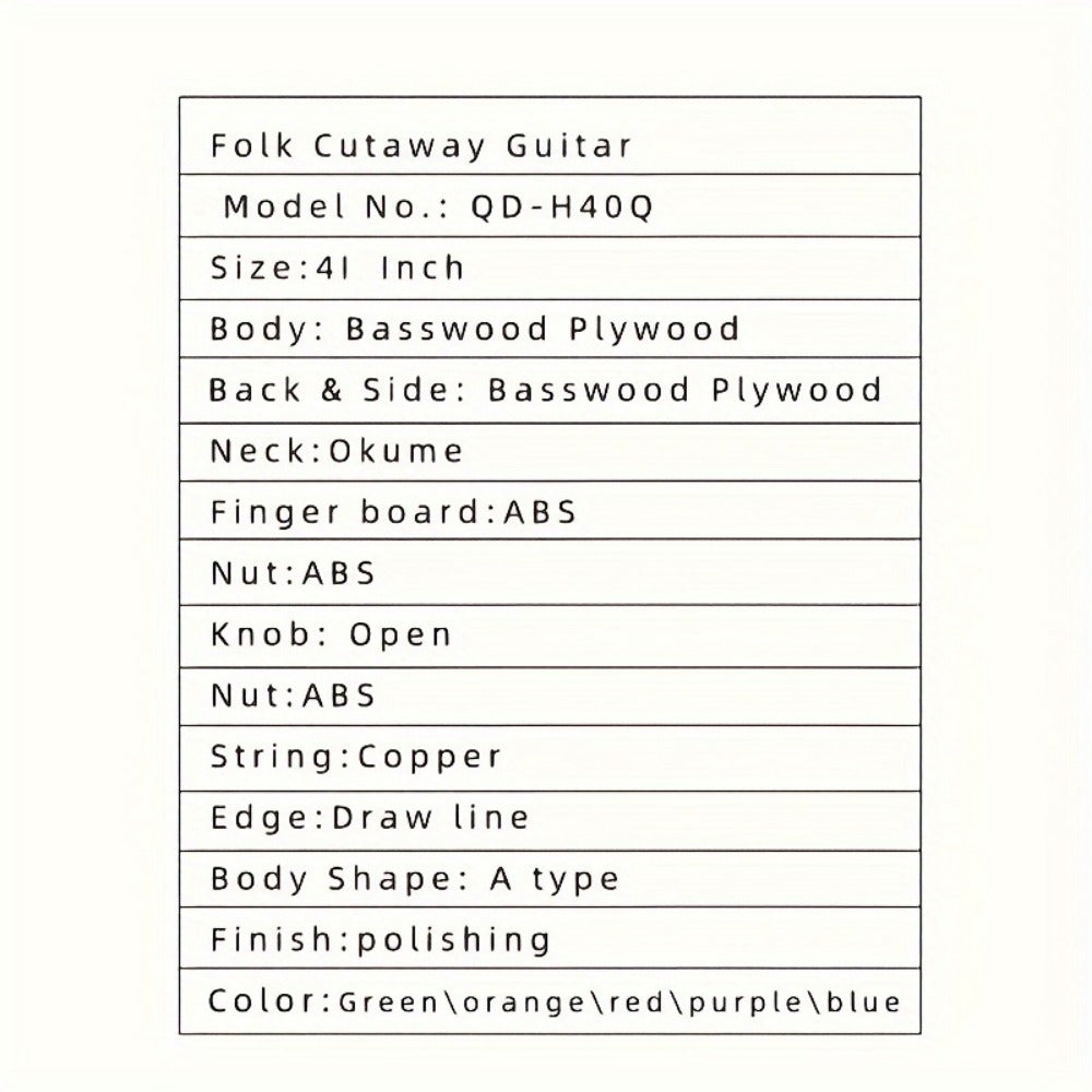 Acoustic Guitar, 41 Inches, This, Comprehensive, Designed for Lessons and Practice detail image - detail view 11