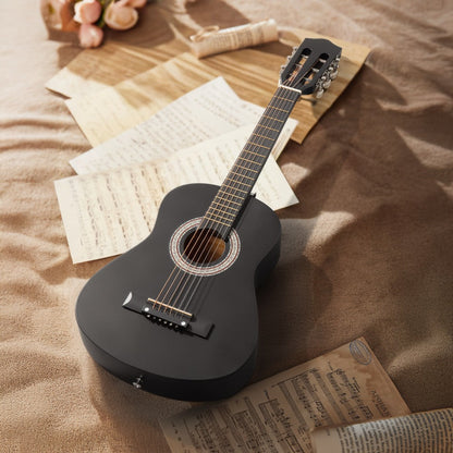 Acoustic Guitar, Black, 30-Inch, Basswood, Cutaway for Lessons and Practice detail image - detail view 6