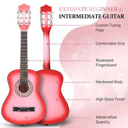 Acoustic Guitar, Black, 30-Inch, Basswood, Cutaway for Lessons and Practice detail image - detail view 8