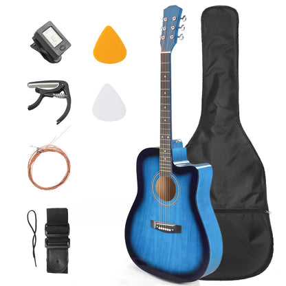 Acoustic Guitar shown in the Glossy Blue option