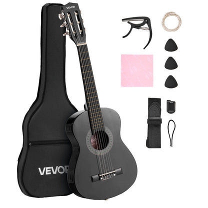 Acoustic Guitar, Black, VEVOR, Classical, Beginner for Lessons and Practice detail image - detail view 3