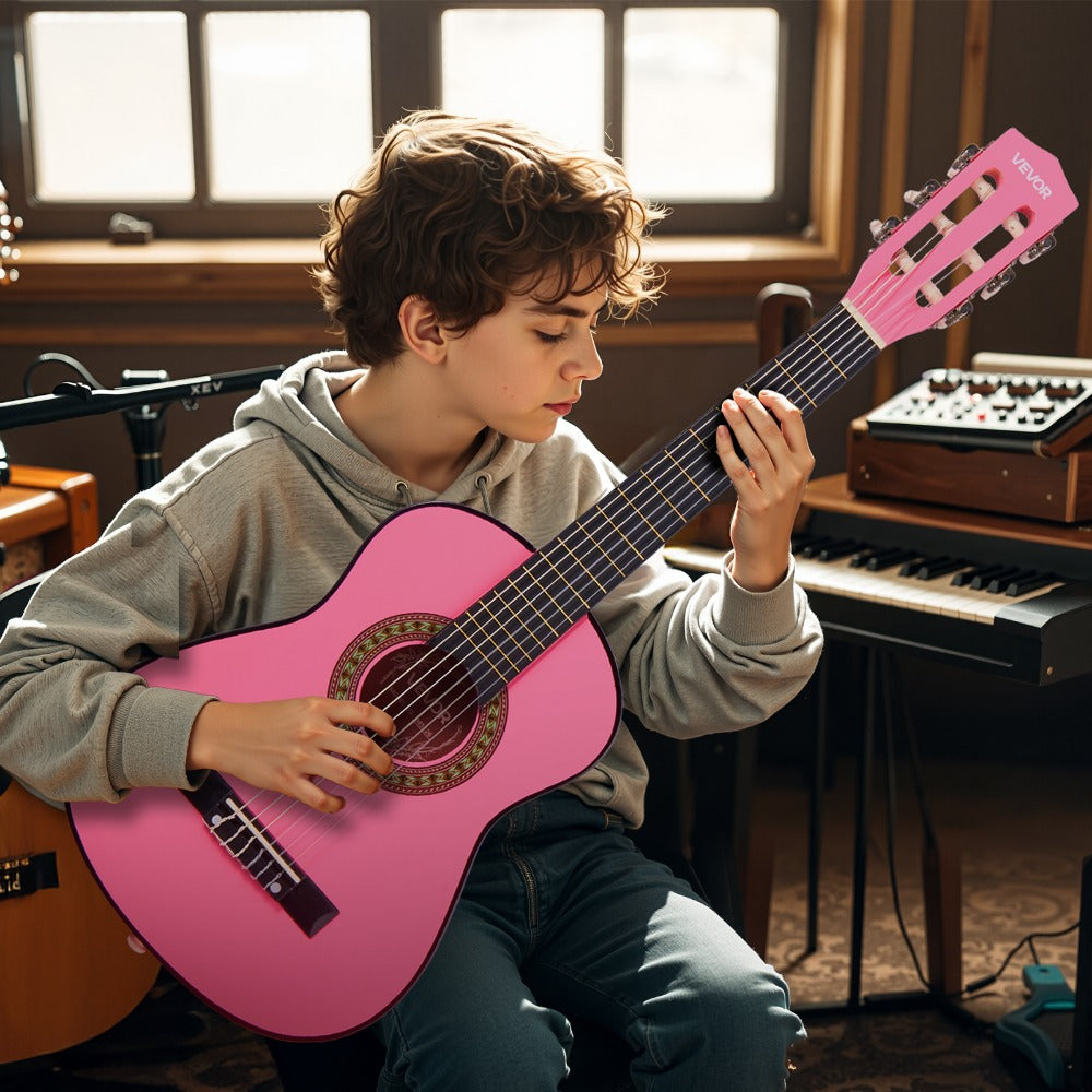 Acoustic Guitar, Black, VEVOR, Classical, Beginner for Lessons and Practice detail image - detail view 33