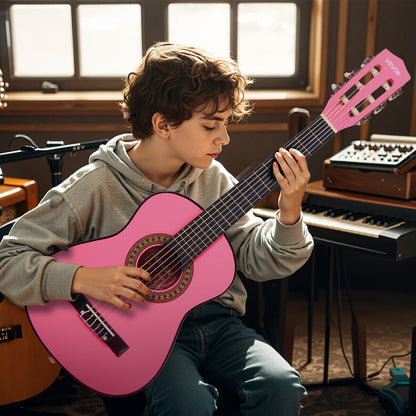 Acoustic Guitar, Black, VEVOR, Classical, Beginner for Lessons and Practice detail image - detail view 33