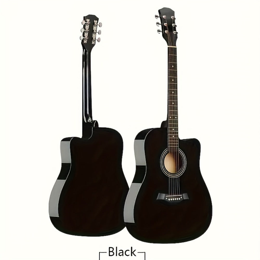 Acoustic Guitar, blue+38 inches, Full Size, Full-Size/, Cutaway, GuitarFor for Lessons detail image - detail view 4