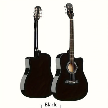 Acoustic Guitar, blue+38 inches, Full Size, Full-Size/, Cutaway, GuitarFor for Lessons detail image - detail view 4