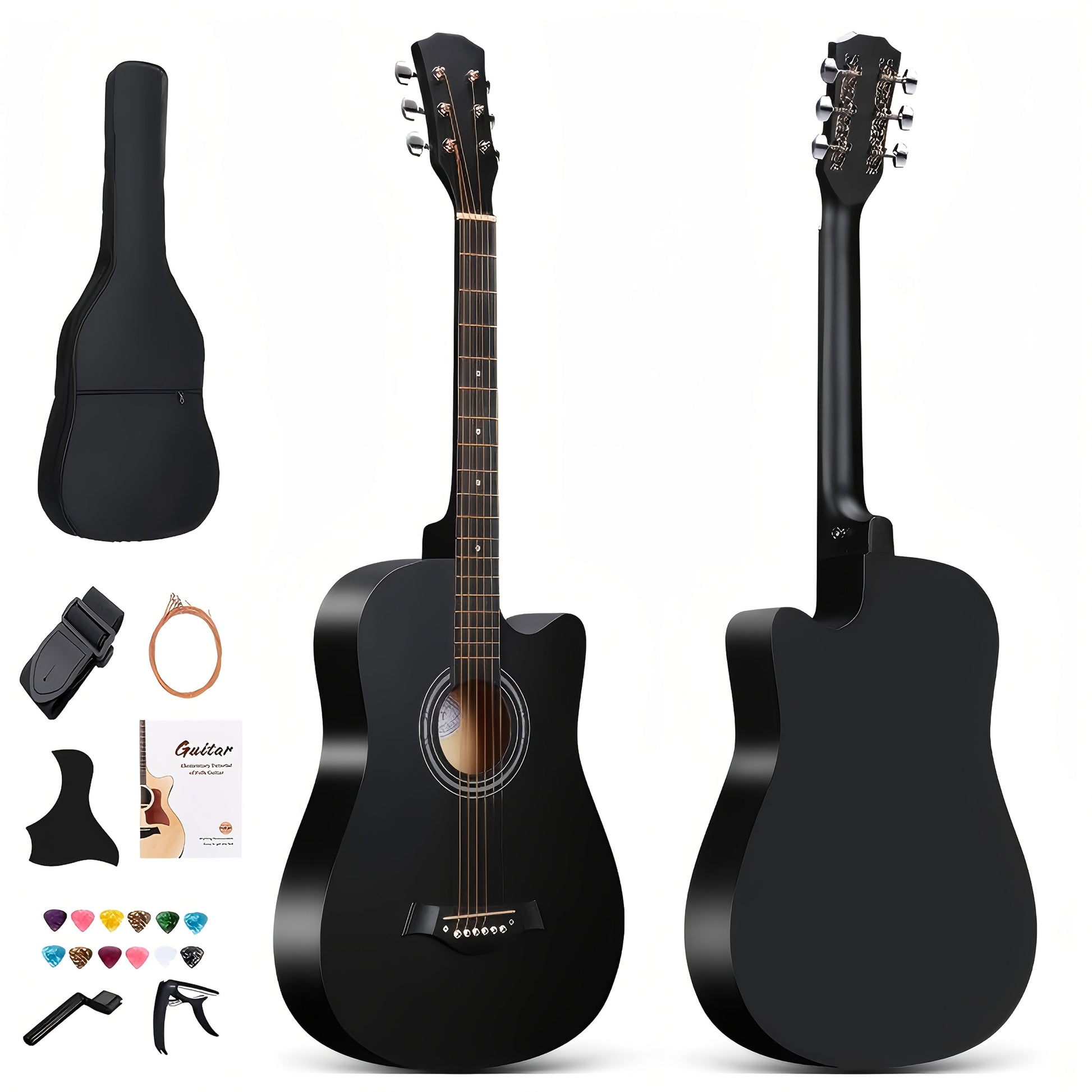 Acoustic Guitar shown in the Black-A option