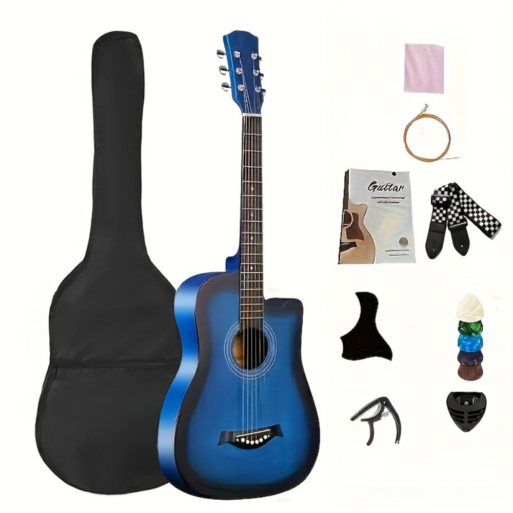 Acoustic Guitar, Full Size, 38-Inch, Basswood, Beginners for Lessons and Practice detail image - detail view 4
