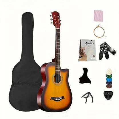 Acoustic Guitar, Full Size, 38-Inch, Basswood, Beginners for Lessons and Practice detail image - detail view 5