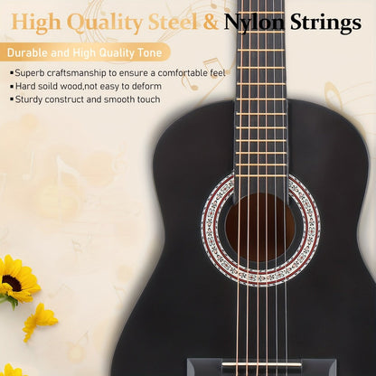 Acoustic Guitar, Light Sky Blue, 30 inch, Glarry, 30-Inch, Size for Lessons and Practice detail image - detail view 20