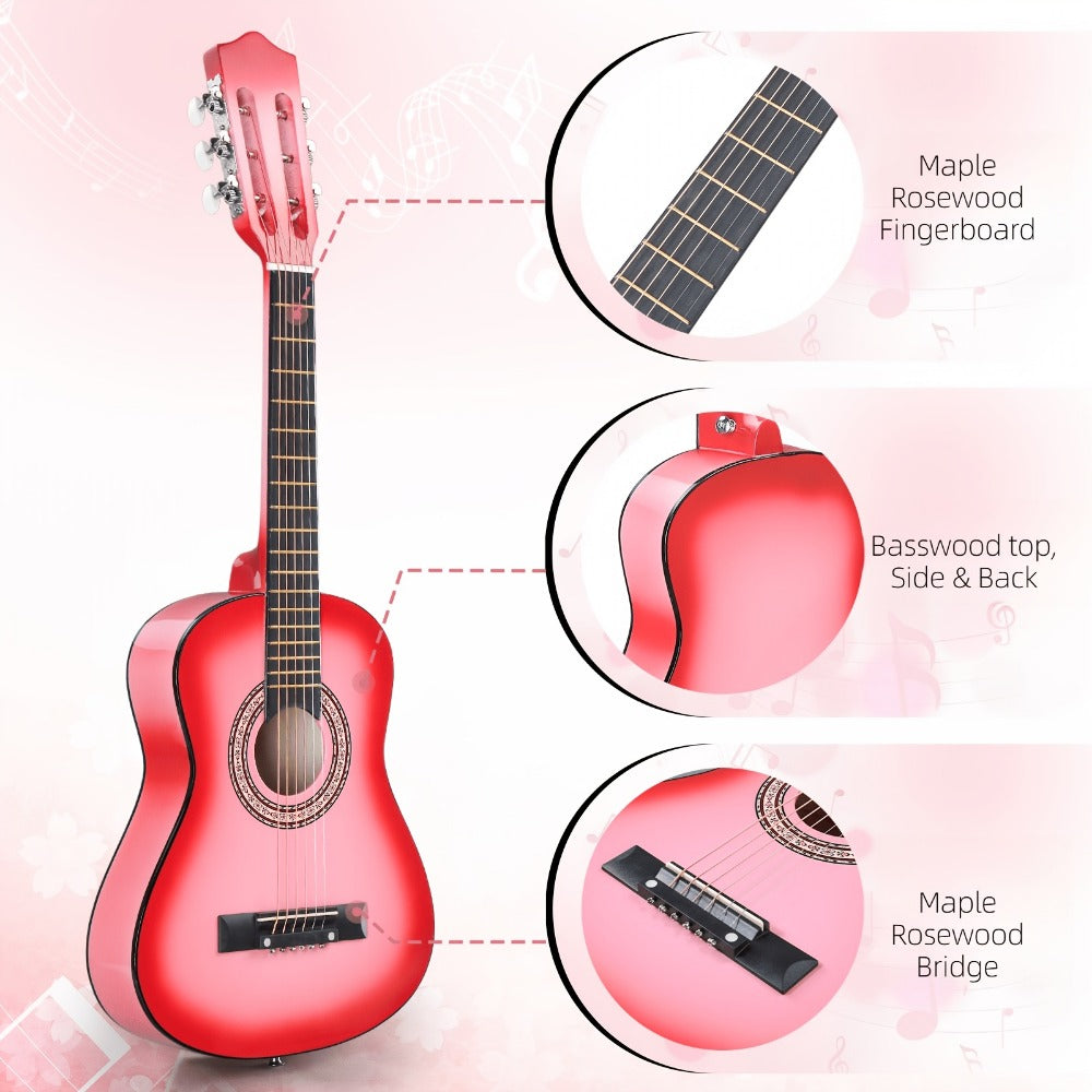 Acoustic Guitar, Light Sky Blue, 30 inch, Glarry, 30-Inch, Size for Lessons and Practice detail image - detail view 6