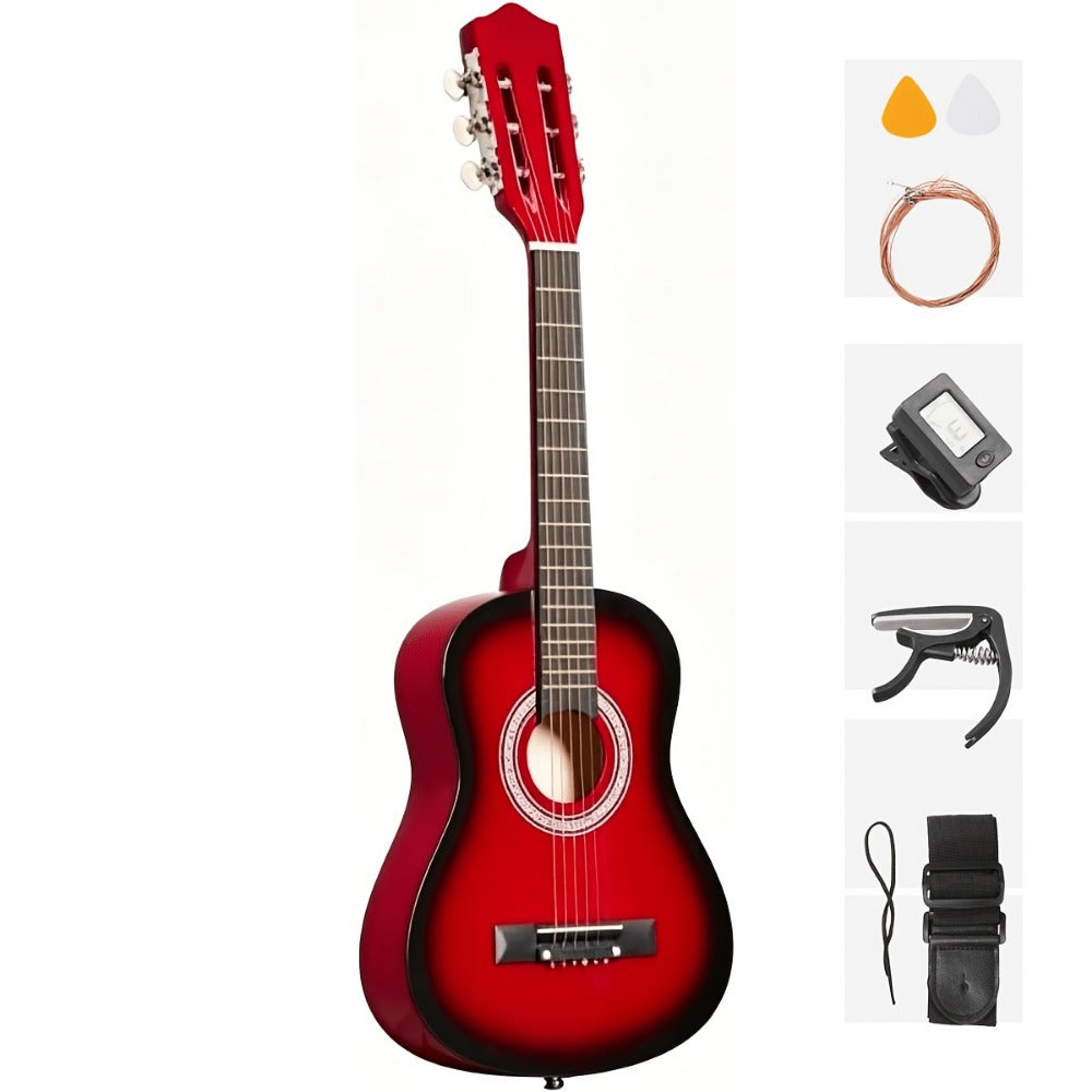 Acoustic Guitar, Light Sky Blue, 30 inch, Glarry, 30-Inch, Size for Lessons and Practice detail image - detail view 9