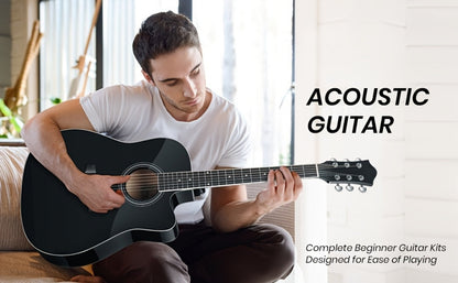 Acoustic Guitar, Portable, 38 Inch, Halloween, Inch, Starter for Lessons and Practice detail image - detail view 15