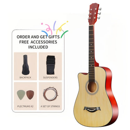Acoustic Guitar, Portable, 38 Inch, Halloween, Inch, Starter for Lessons and Practice detail image - detail view 7