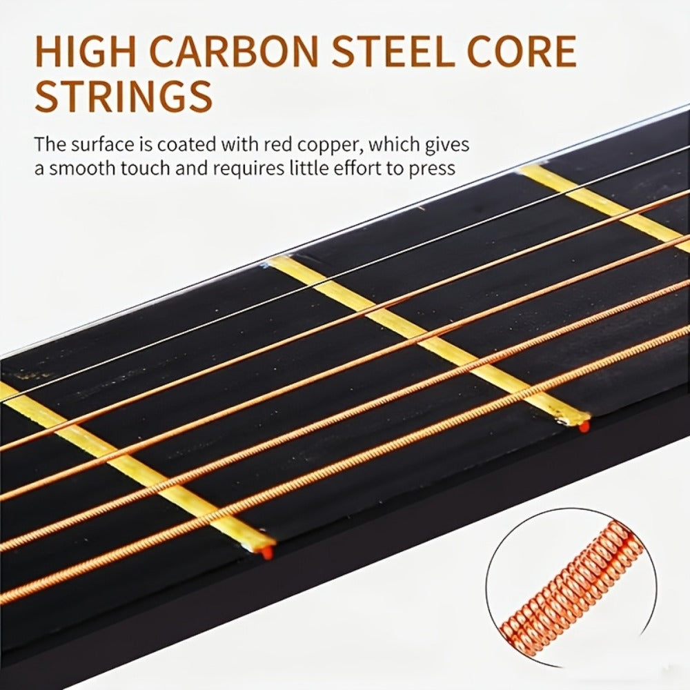 Acoustic Guitar, Starter, Kit, 38-Inch for Lessons and Practice detail image - detail view 9