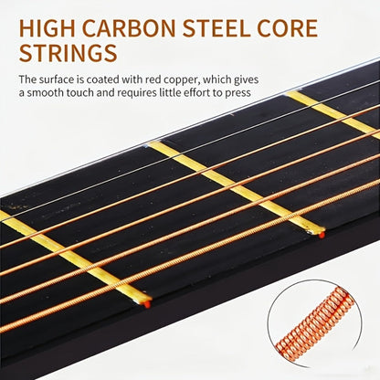 Acoustic Guitar, Starter, Kit, 38-Inch for Lessons and Practice detail image - detail view 9
