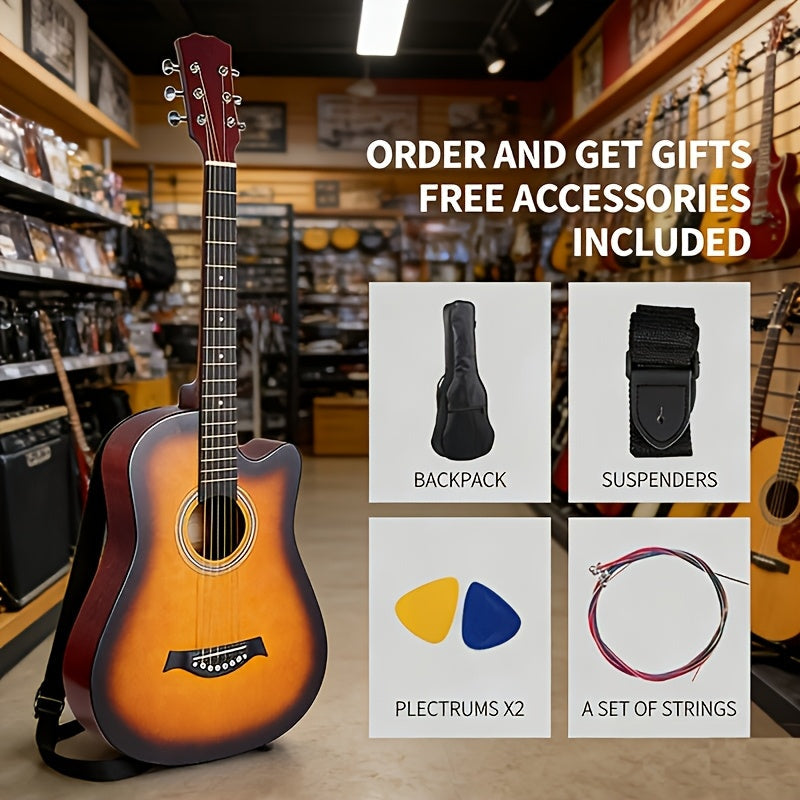 Acoustic Guitar shown in the Sunset option