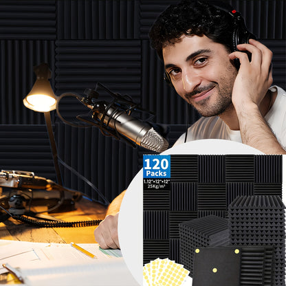 Acoustic Wall Panel shown in the 120pcs-(Includes Double-Sided) option
