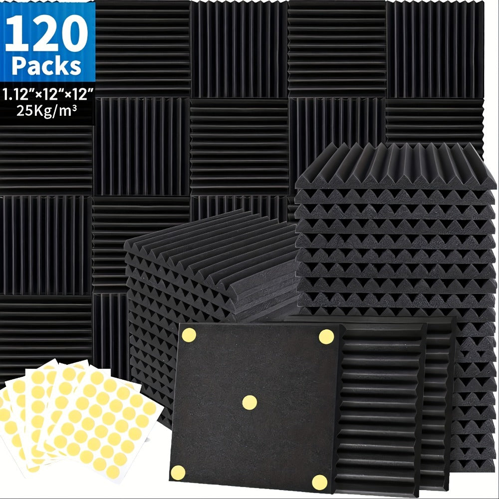 Acoustic Wall Panel, 12inch, Soundproof, Foam for Reducing Room Reflections In Recording detail image - detail view 4