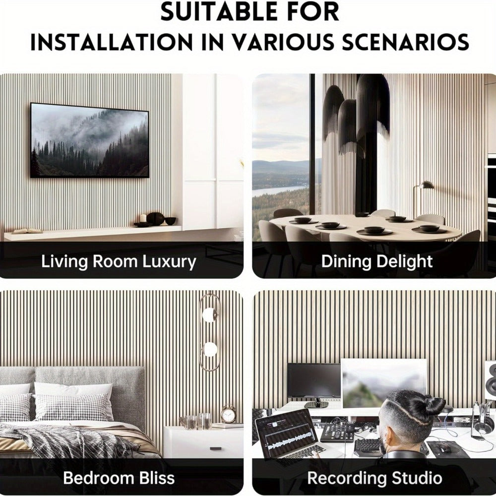 Acoustic Wall Panel, 2Pack, Panels, Decor for Reducing Room Reflections In Recording detail image - detail view 9