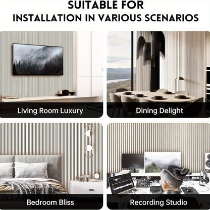 Acoustic Wall Panel, 2Pack, Panels, Decor for Reducing Room Reflections In Recording detail image - detail view 9
