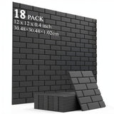 Wall Tile Soundproof Panel 30L1H Black 18