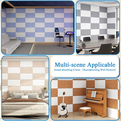 Acoustic Wall Panel, White 6 Pieces, 12pcs, 6/12pcs, High for Reducing Room Reflections In detail image - detail view 4