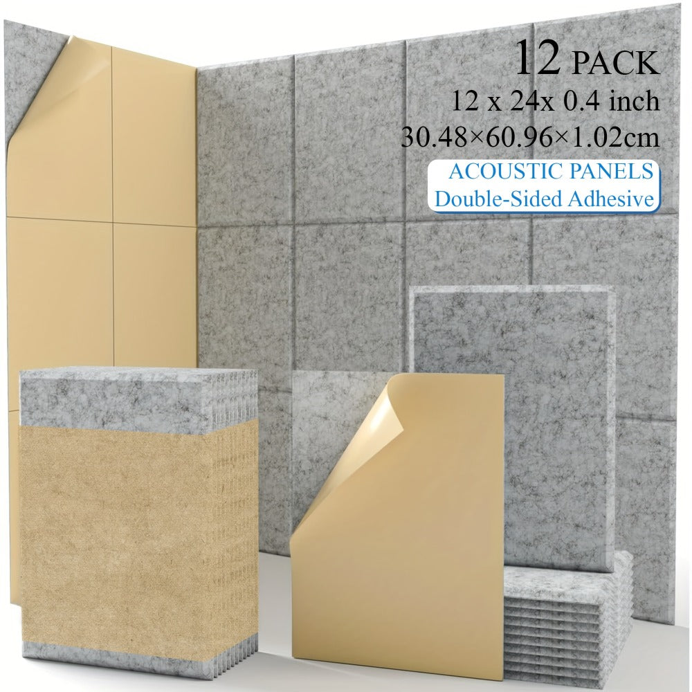 Acoustic Wall Panel, White 6 Pieces, 12pcs, 6/12pcs, High for Reducing Room Reflections In detail image - detail view 5