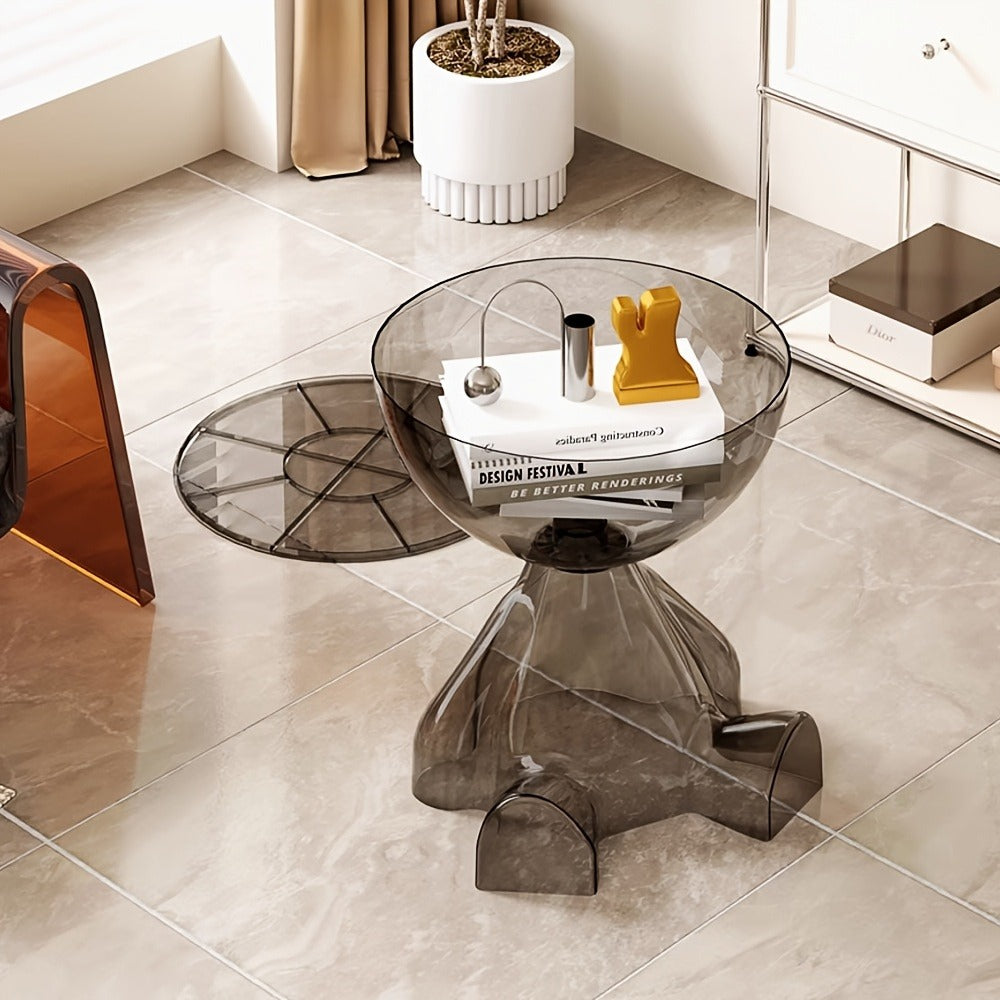 Acrylic Clear Coffee Table, Living Room Center Table for Work, Display, and Everyday Use detail image - detail view 6
