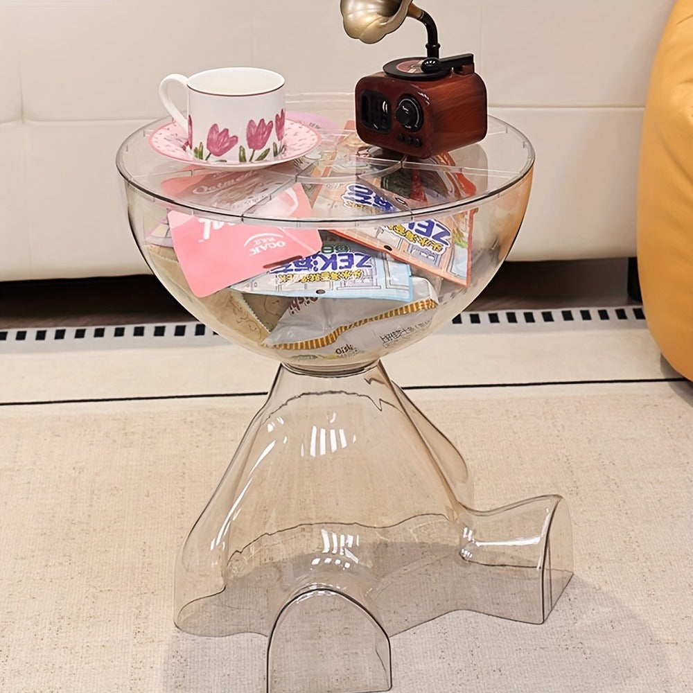 Acrylic Clear Coffee Table, Living Room Center Table for Work, Display, and Everyday Use detail image - detail view 8