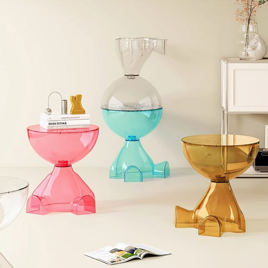 Coffee Table, Acrylic Minimalist Transparent Sofa Side Table for Living Room Bedroom Small shown in the main product view