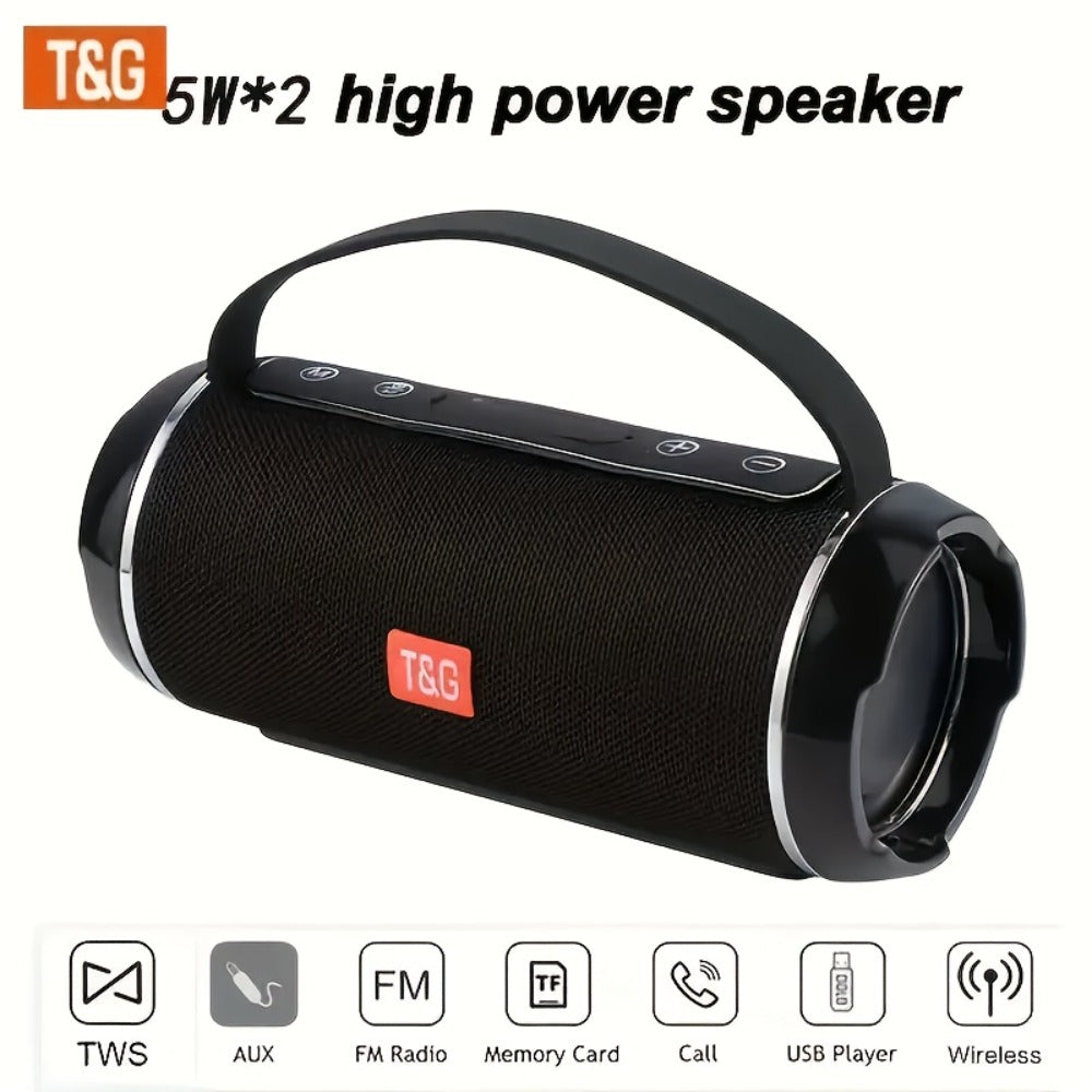 Bluetooth Speaker T&G TG116C 10W Model with Bluetooth 5.0, IPX4 Rating, TWS, USB, TF, FM and Type-C