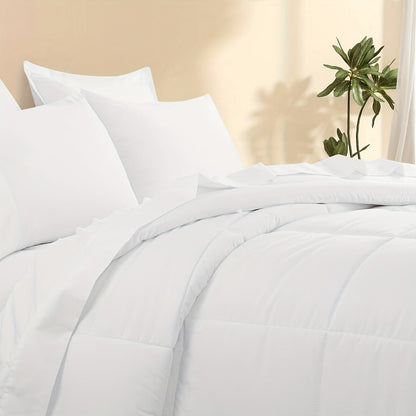 7 Piece Comforter Set Luxury Soft Fluffy Bedding All Season Bed in a Bag with Comforter Fitted Sheet Flat Sheet Pillowcases Hypoallergenic Breathable Easy Care Queen King Twin XL Full